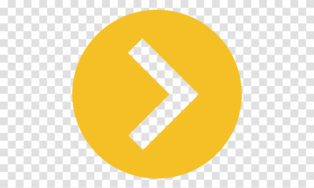 Yellow Circle With Arrow Bullet Point Background, Number, Sign Transparent Png