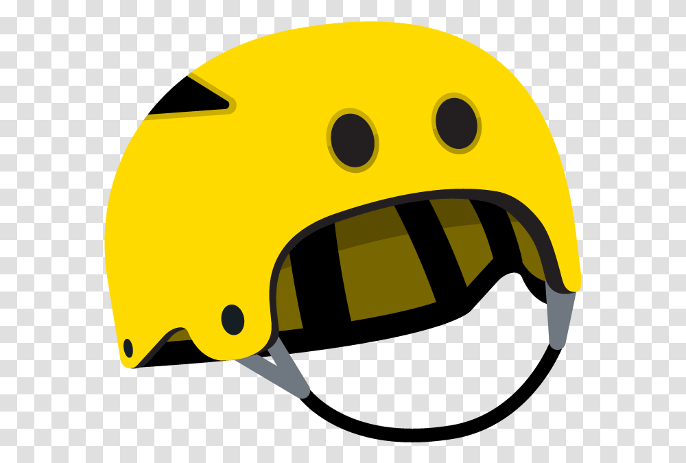 Yellow Climbing Helmet Happy, Pac Man, Car, Vehicle, Transportation Transparent Png