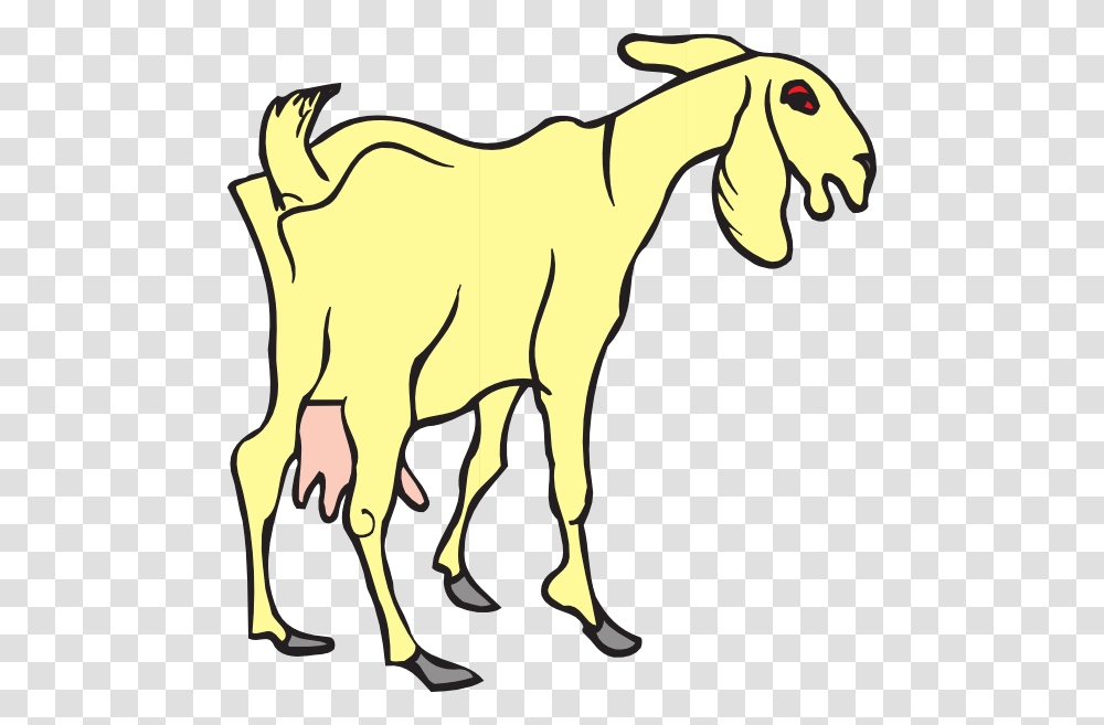 Yellow Clipart Goat, Mammal, Animal, Wildlife, Antelope Transparent Png