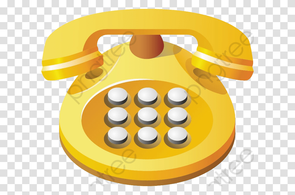 Yellow Clipart Icono Telefono Amarillo, Phone, Electronics, Dial Telephone, Birthday Cake Transparent Png