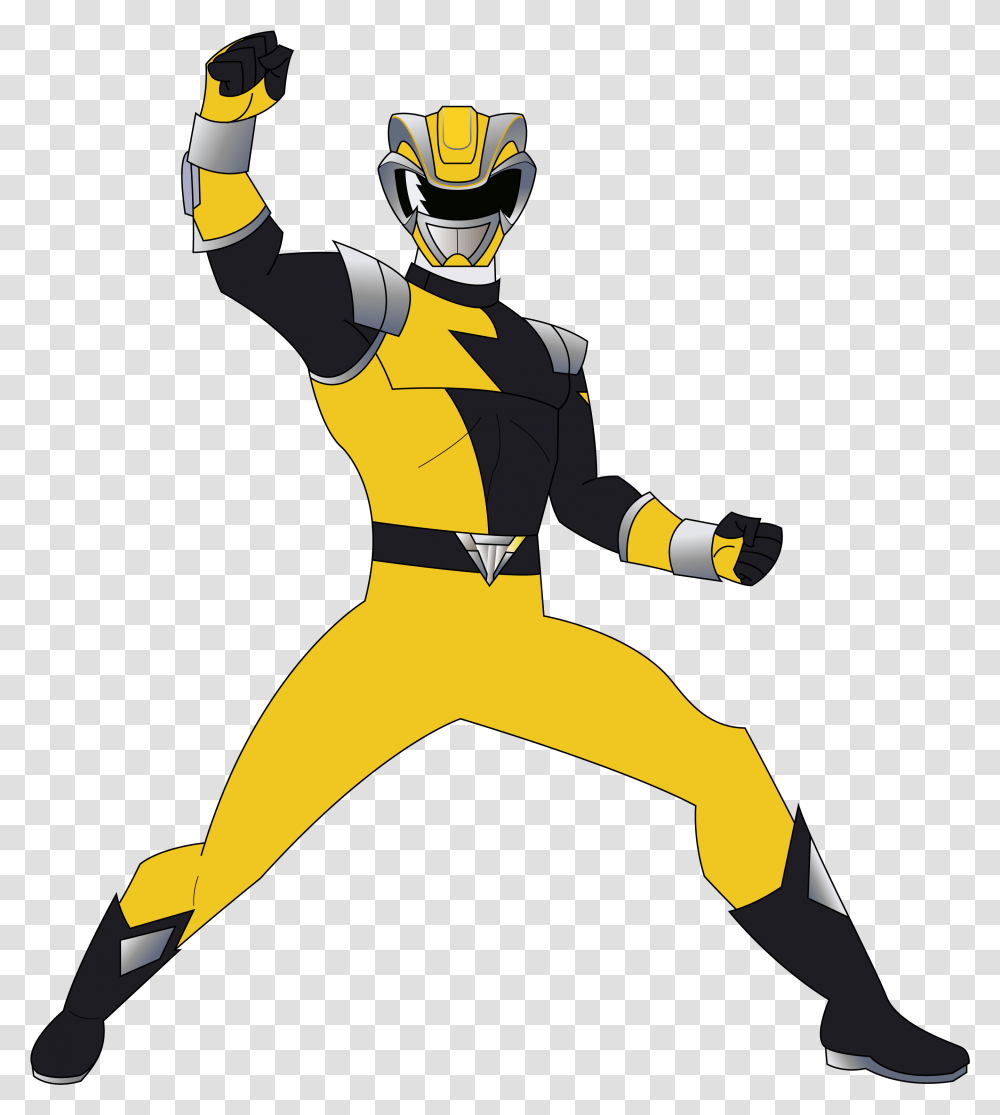 Yellow Clipart Power Rangers Power Rangers Hyperforce Yellow, Person, Human, Fireman, Helmet Transparent Png