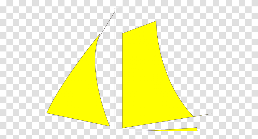Yellow Clipart Sailboat Sail, Lighting, Triangle, Vehicle, Transportation Transparent Png