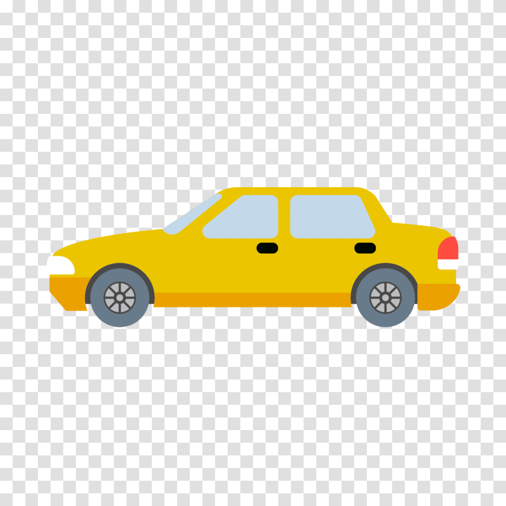 Yellow Color Background Cartoon Car, Vehicle, Transportation, Automobile, Tire Transparent Png