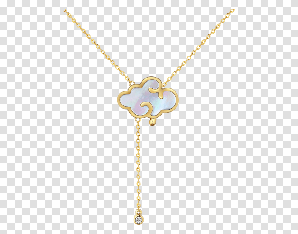 Yellow Color Gold Mother Of Pearl Diamond Necklace Orient Treasures Yun Cai Chain, Pendant, Accessories, Accessory, Jewelry Transparent Png