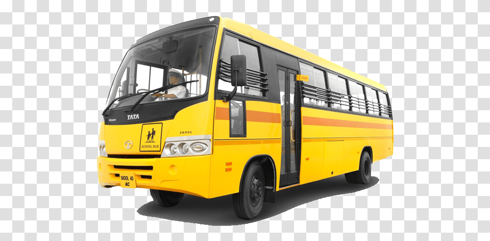 Yellow Color School Bus, Vehicle, Transportation, Person, Human Transparent Png