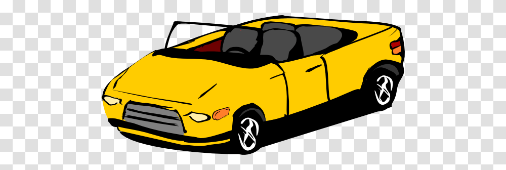 Yellow Convertible Clip Art, Car, Vehicle, Transportation, Automobile Transparent Png