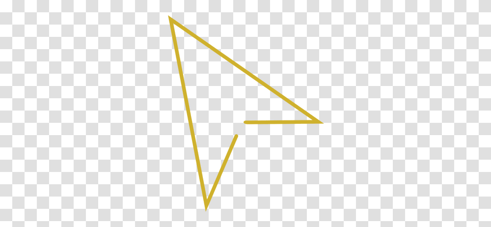 Yellow Cursor Line Iconsvg & Svg Vector File Linhas Amarelo, Triangle, Bow Transparent Png