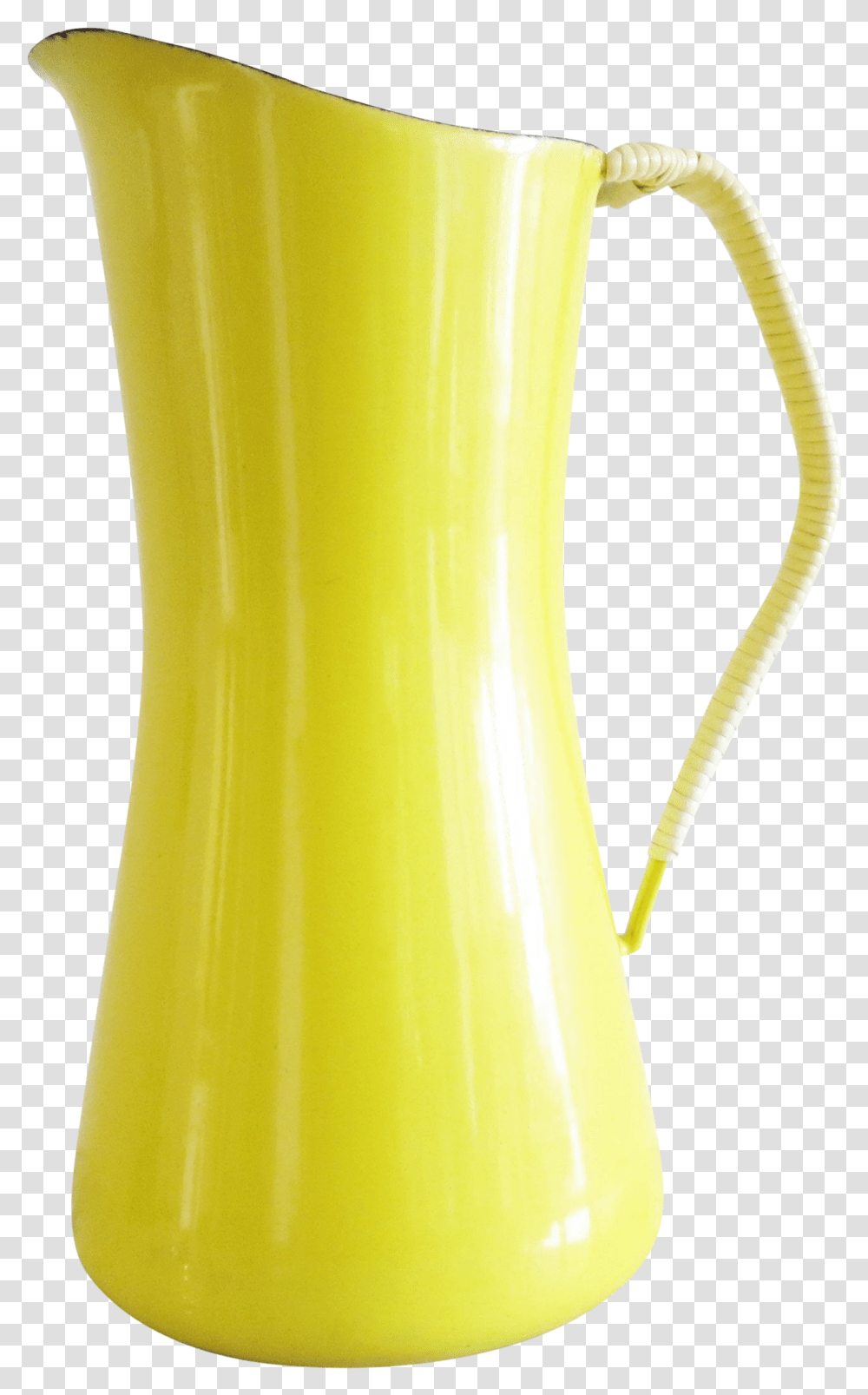 Yellow Dansk Kobenstyle Water Pitcher Jug, Water Jug, Lamp, Beverage, Drink Transparent Png