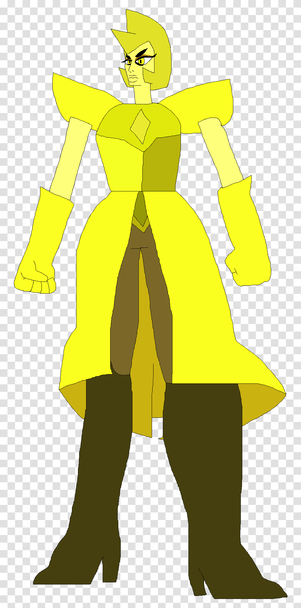 Yellow Diamond Ff1 Illustration, Apparel, Coat, Raincoat Transparent Png