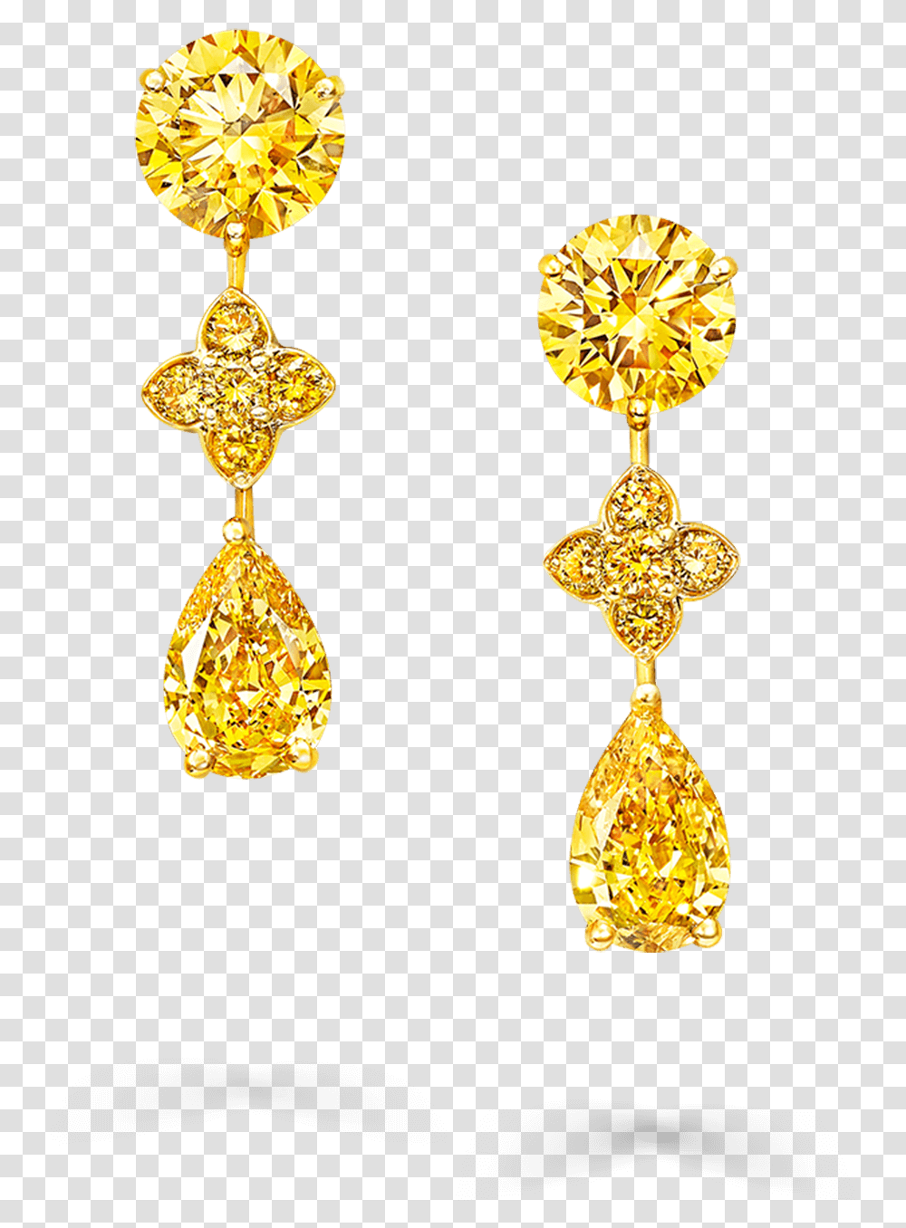 Yellow Diamond Graff Jewellery, Gold, Accessories, Accessory, Earring Transparent Png