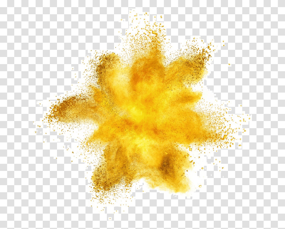 Yellow Dust Explosion Stock Photography Color Maple Leaf, Stain, Bonfire, Flame, Diagram Transparent Png