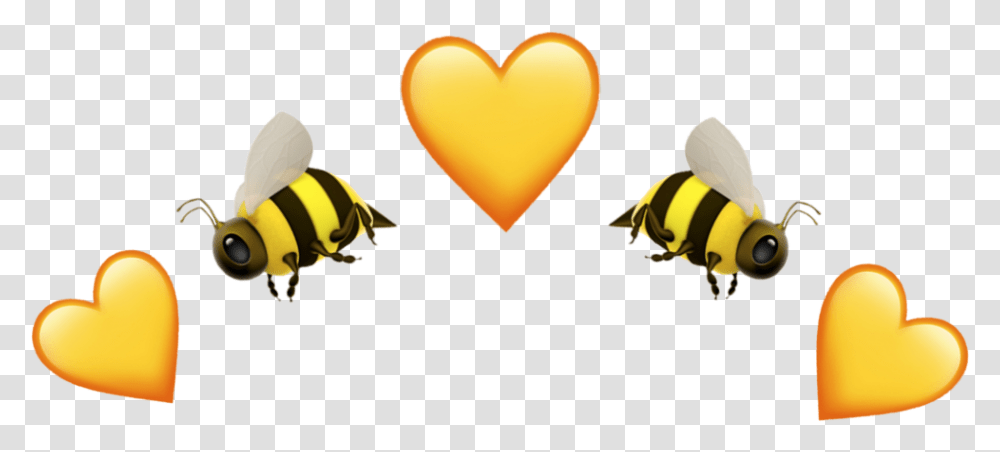 Yellow Emoji Emojis Iphone Heart Amarillo Corazon Corazon Emojis De Iphone, Wasp, Bee, Insect, Invertebrate Transparent Png