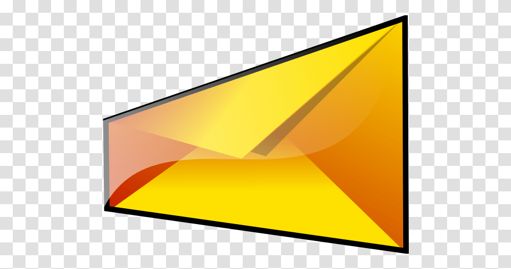 Yellow Envelope Clip Art, Wedge Transparent Png