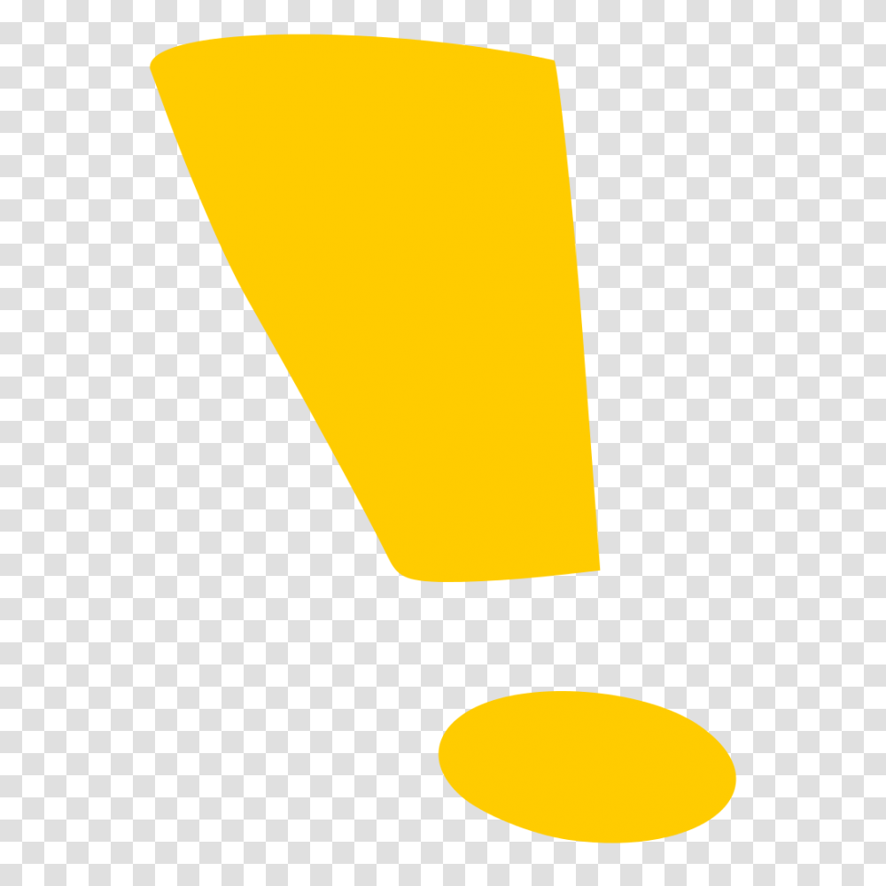 Yellow Exclamation Mark, Lamp, Lighting, Cone Transparent Png