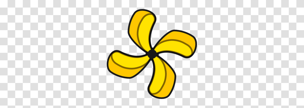 Yellow Fan Clip Art, Banana, Fruit, Plant, Food Transparent Png