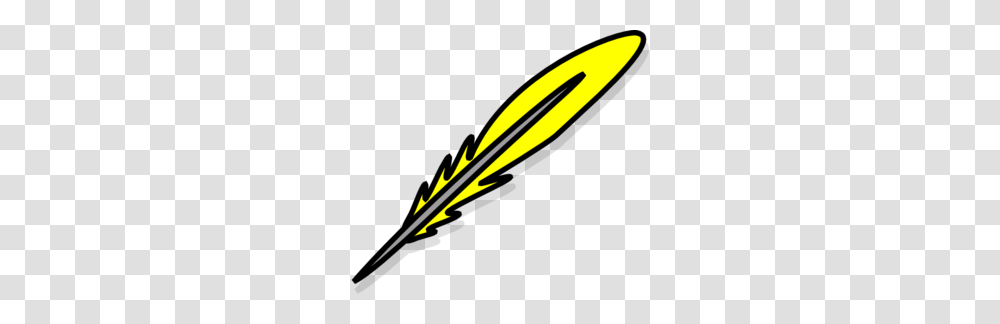 Yellow Feather Clip Art, Arrow, Baseball Bat, Team Sport Transparent Png