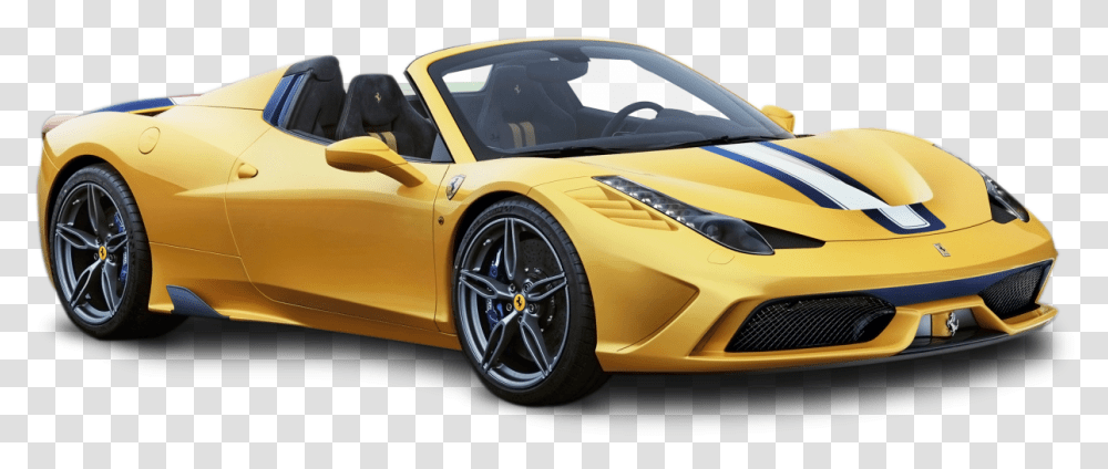 Yellow Ferrari 458 Speciale Car Image 458 Italia Speciale, Vehicle, Transportation, Automobile, Convertible Transparent Png