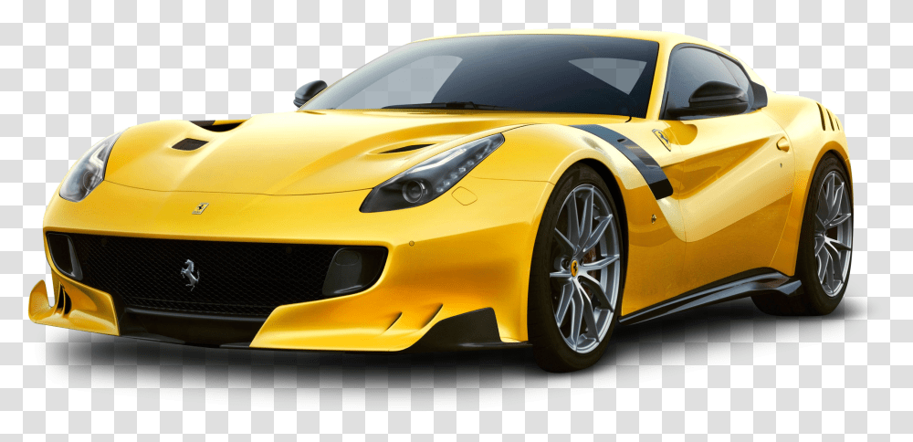 Yellow Ferrari Car, Vehicle, Transportation, Automobile, Spoke Transparent Png