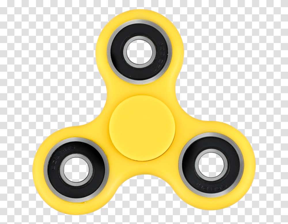 Yellow Fidget Spinner Hand Spinner, Binoculars, Weapon, Weaponry, Electronics Transparent Png