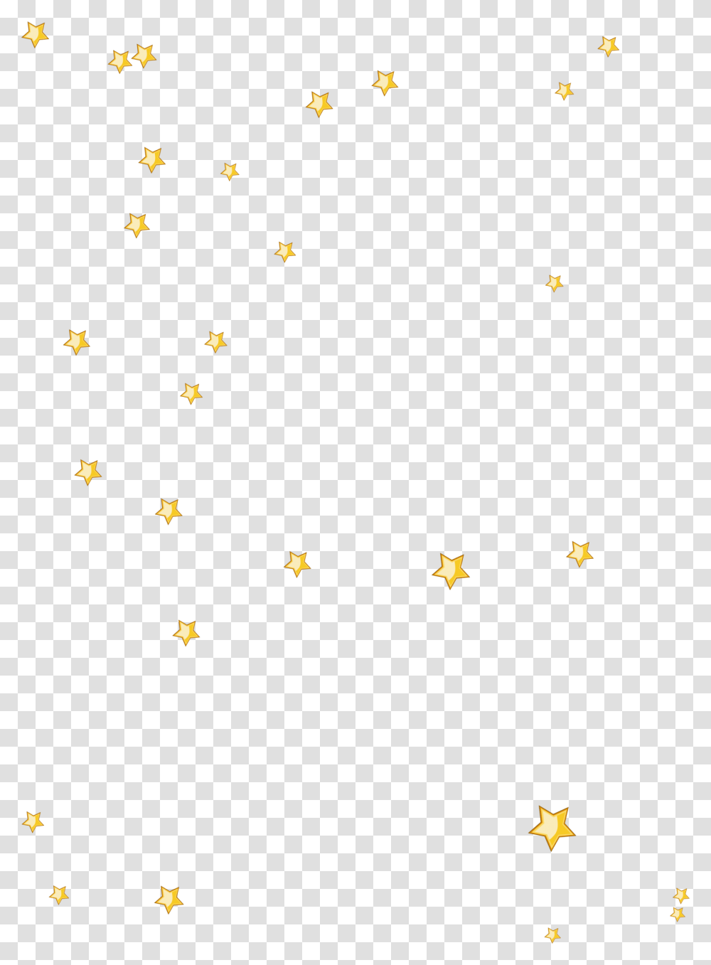 Yellow Floating Stars Download Drawn Stars Background, Star Symbol, Bird, Animal Transparent Png
