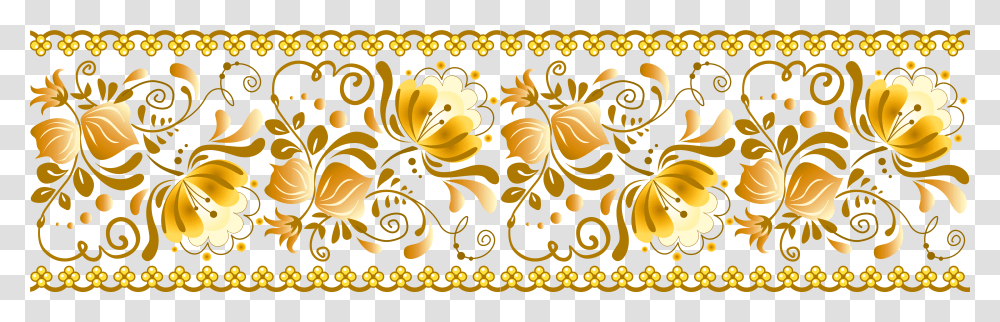 Yellow Floral Pattern, Floral Design Transparent Png