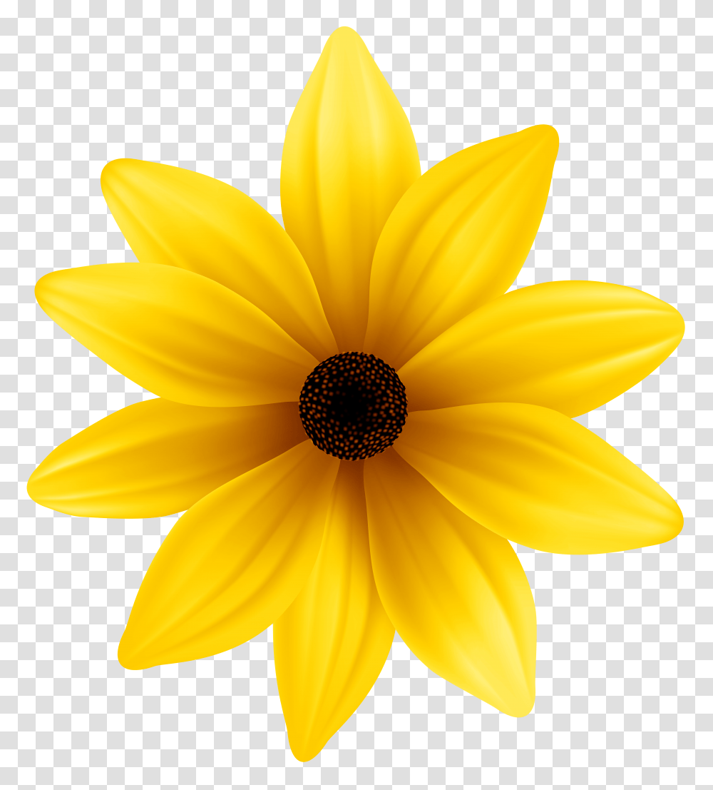 Yellow Flower Clip Art Transparent Png