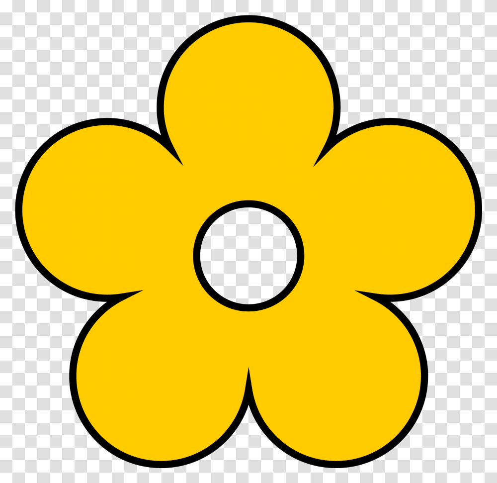 Yellow Flower Clipart Clip Art Of Yellow Flower, Gold, Pattern, Light Transparent Png