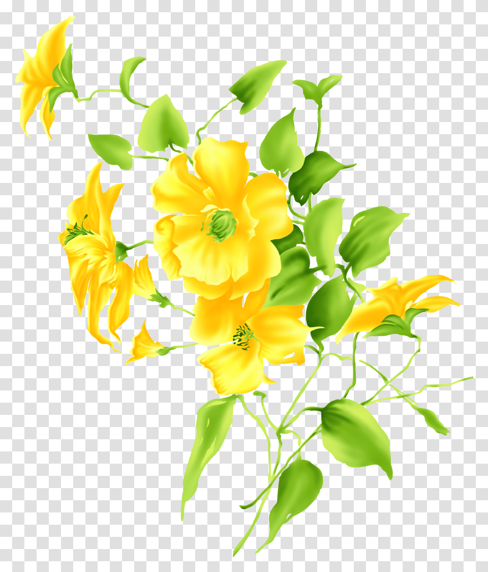 Yellow Flower Drawing Clip Art Yellow Flower Drawing, Plant, Graphics, Floral Design, Pattern Transparent Png