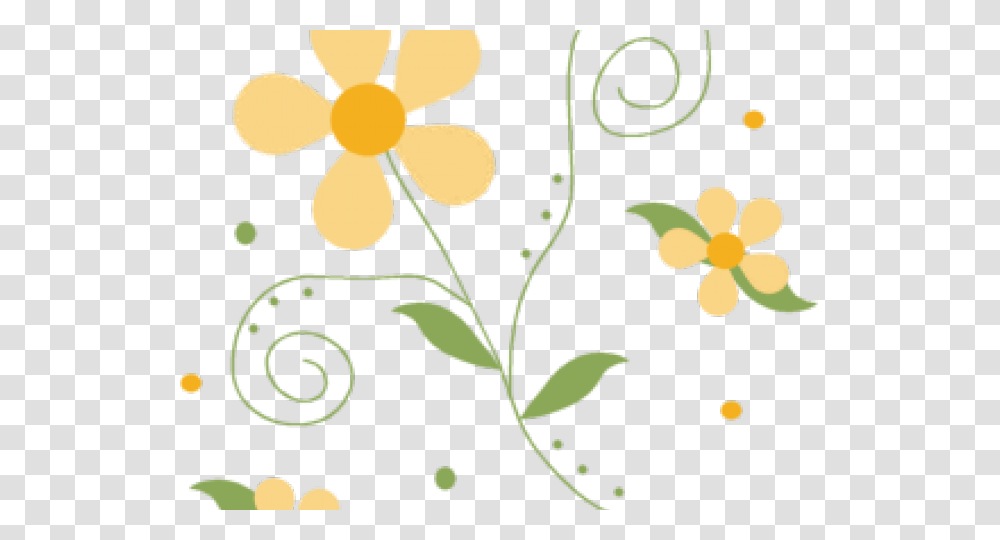 Yellow Flower Pattern, Floral Design Transparent Png