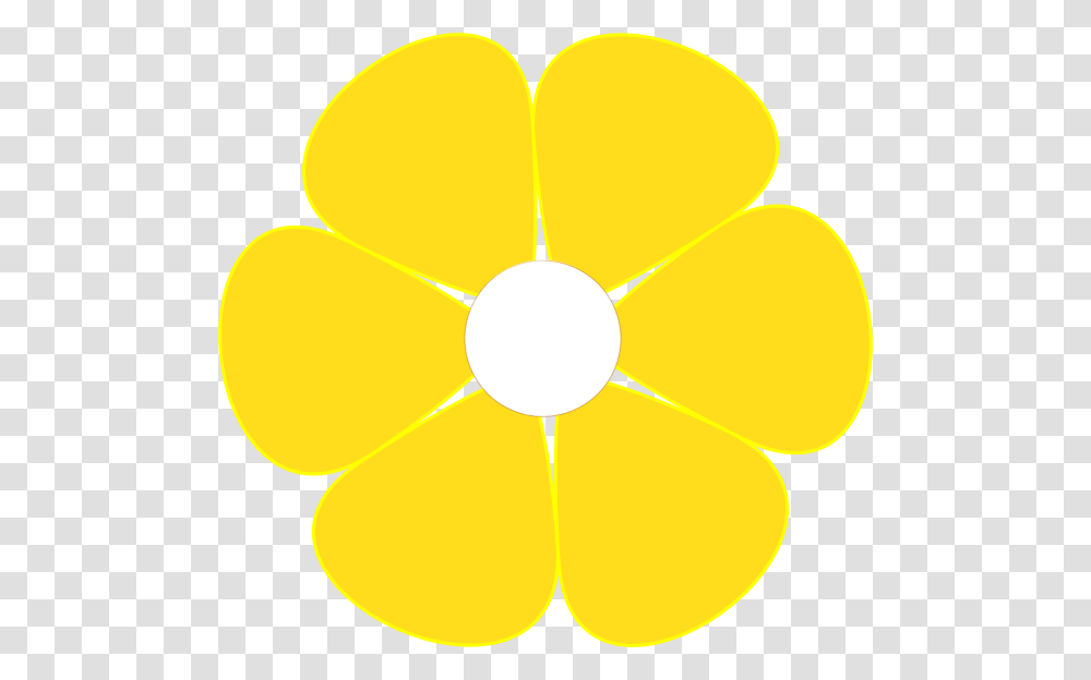 Yellow Flower With White Middle Clip Arts Download, Plant, Petal, Blossom, Balloon Transparent Png