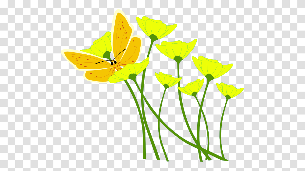 Yellow Flowers Clip Art, Plant, Petal, Blossom, Leaf Transparent Png