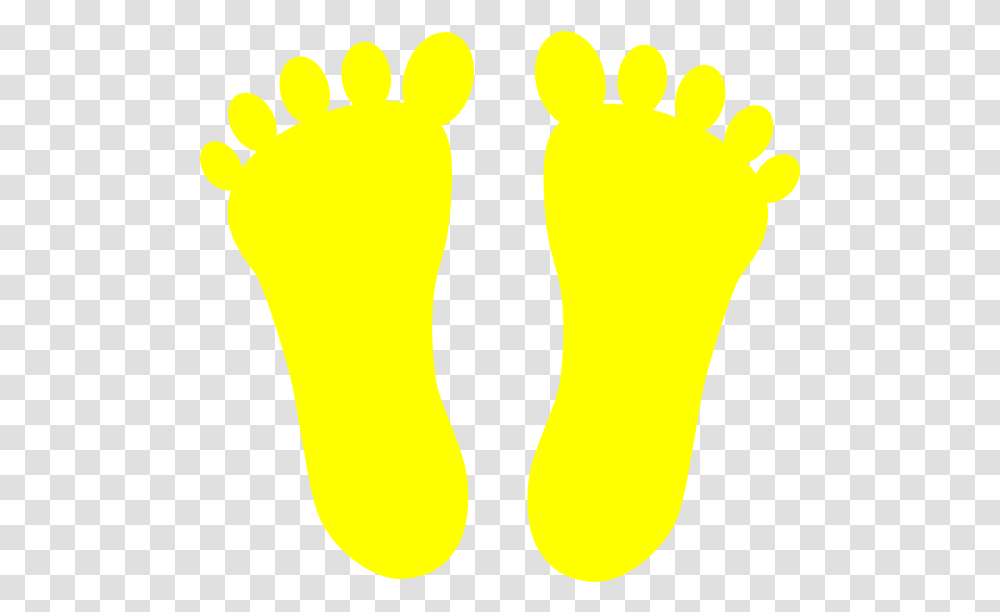 Yellow Foot Clipart Image Yellow Feet Clipart, Footprint, Silhouette, Heel, Barefoot Transparent Png
