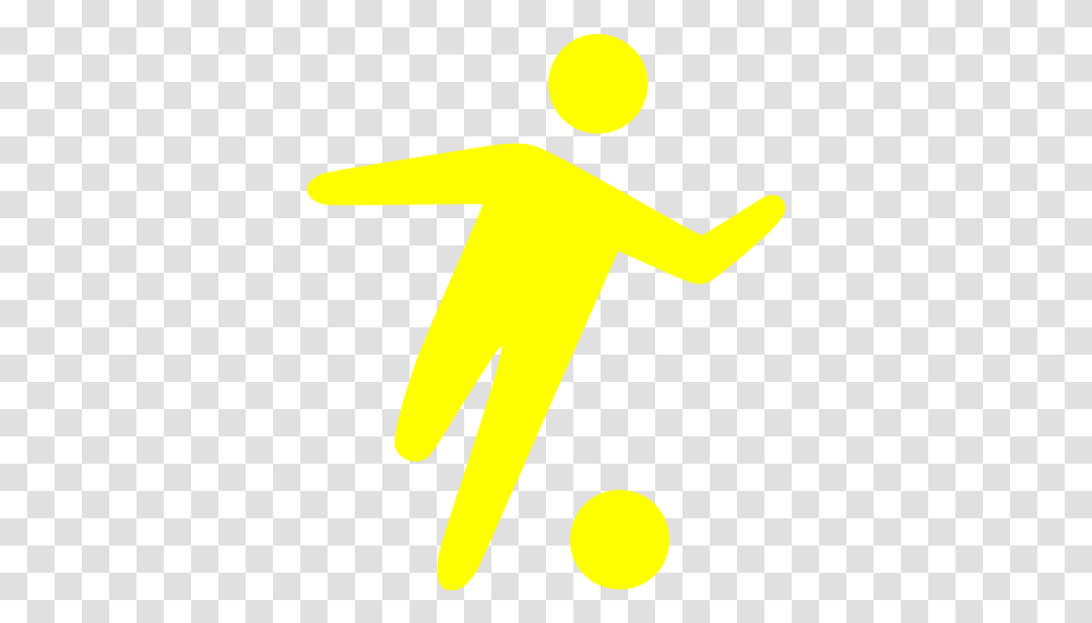 Yellow Football Icon Yellow One Football Icon, Symbol, Sign, Road Sign, Logo Transparent Png