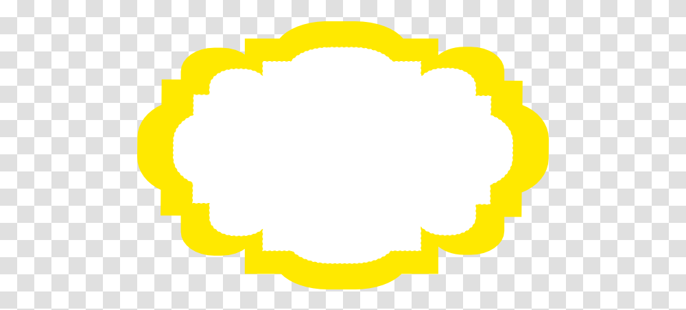 Yellow Frame Clip Arts For Web Yellow Frame Clipart, Cushion, Pillow, Pac Man, Food Transparent Png