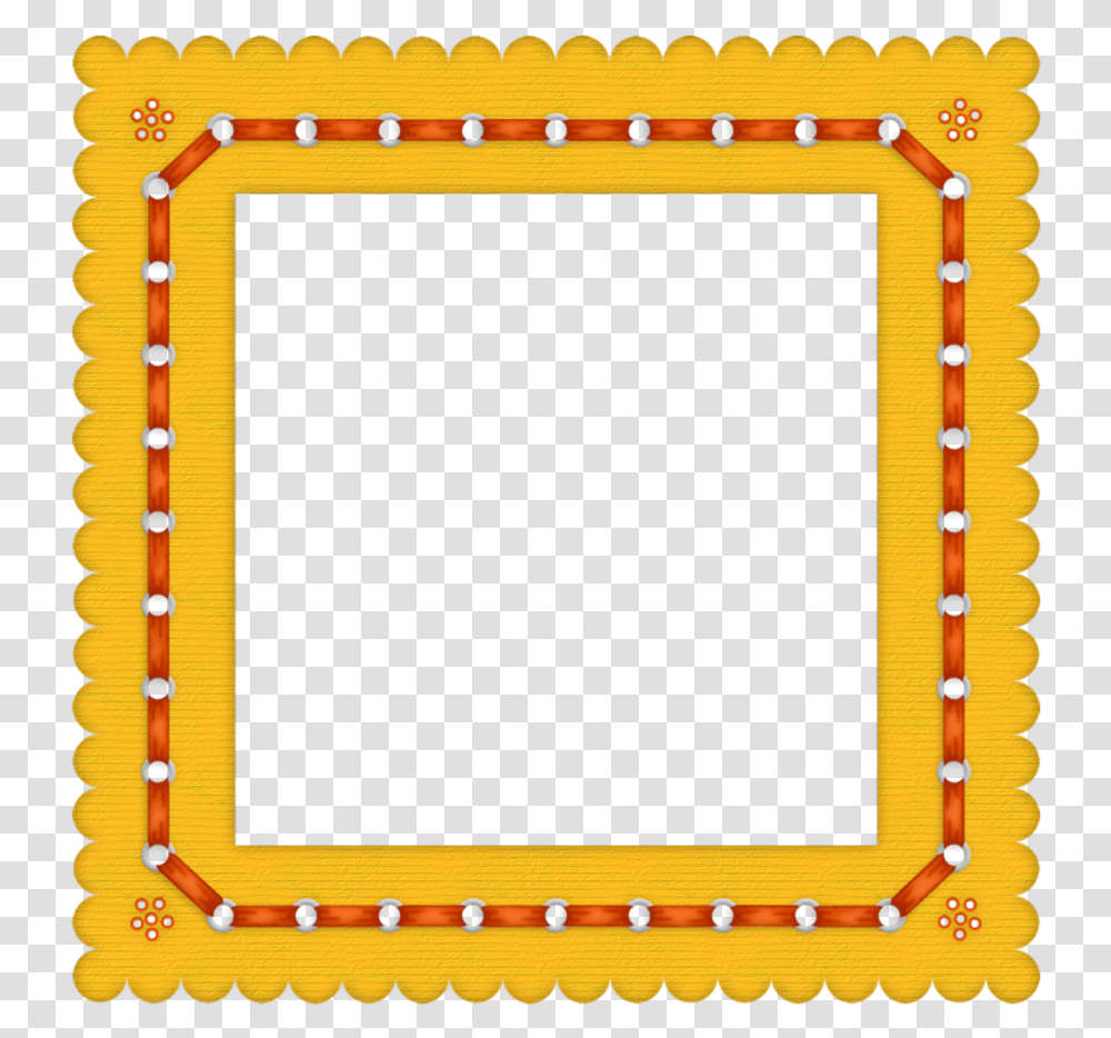 Yellow Frame Coloured Clipart Borders, Pattern, Alphabet, Triangle Transparent Png