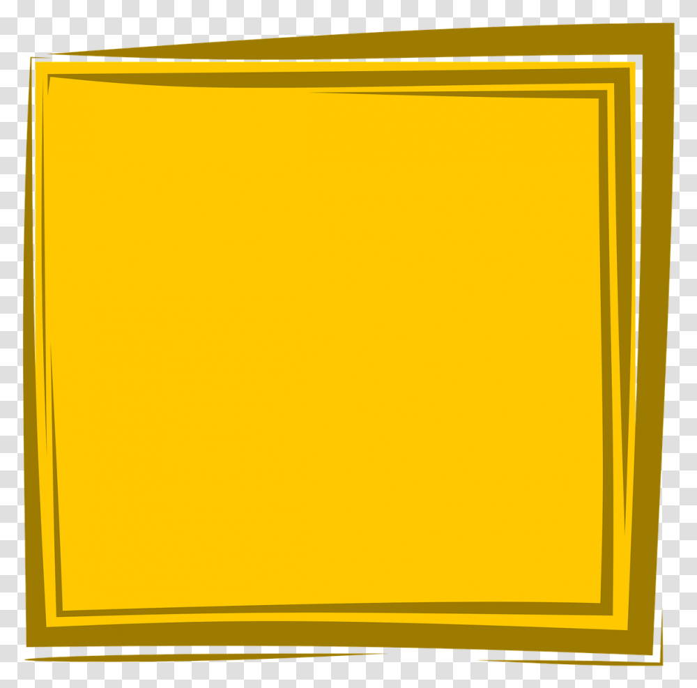 Yellow Frame, Sweets, Food, Confectionery Transparent Png