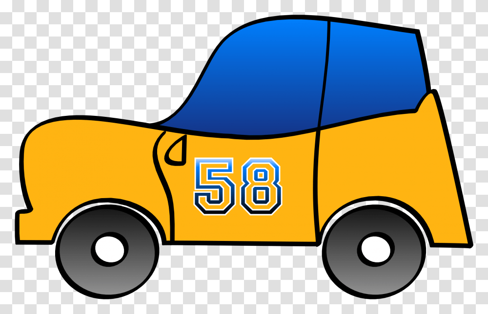 Yellow Fun Car Clip Arts, Vehicle, Transportation, Automobile, Taxi Transparent Png