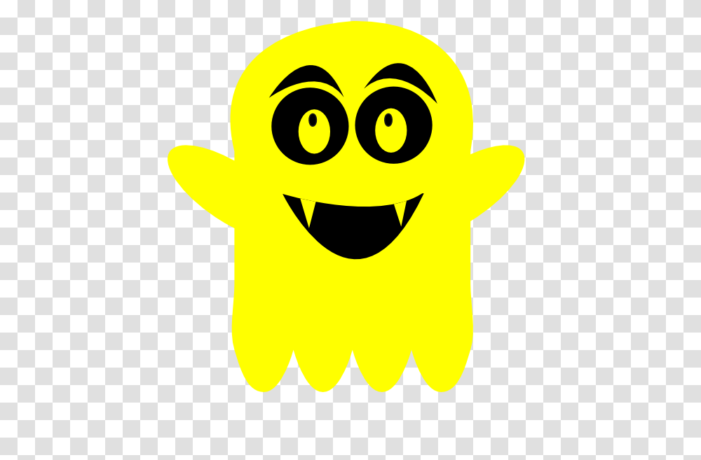 Yellow Ghost Clip Art, Pac Man, Silhouette Transparent Png