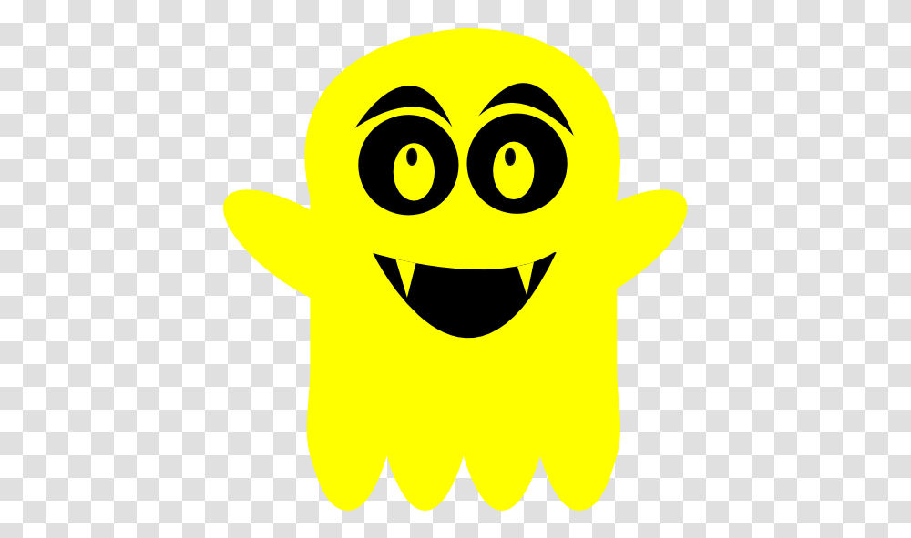 Yellow Ghost Clipart, Pac Man, Silhouette Transparent Png