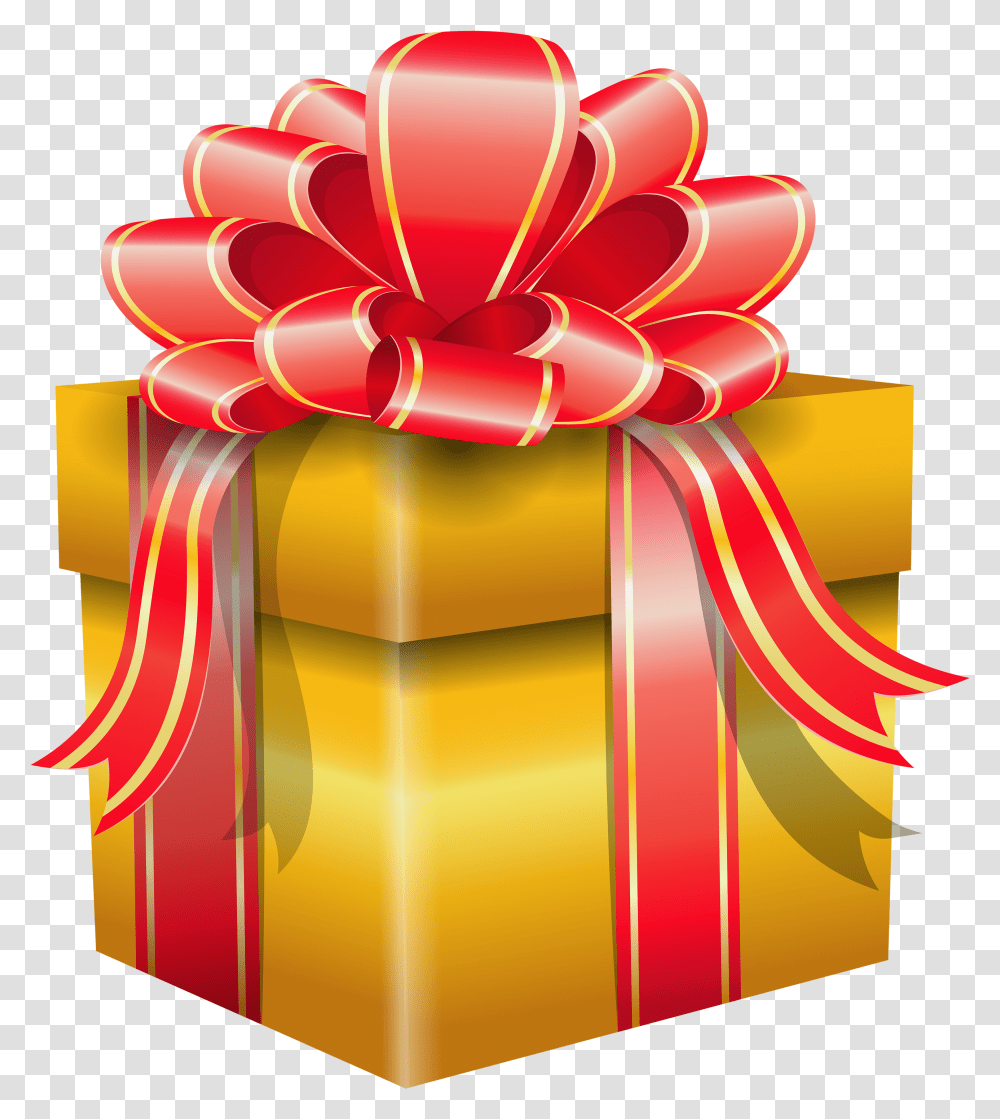 Yellow Gift Box Transparent Png