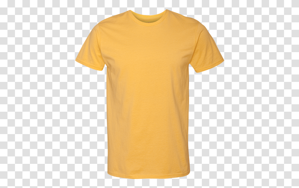 Yellow Gildan Shirt, Apparel, T-Shirt Transparent Png