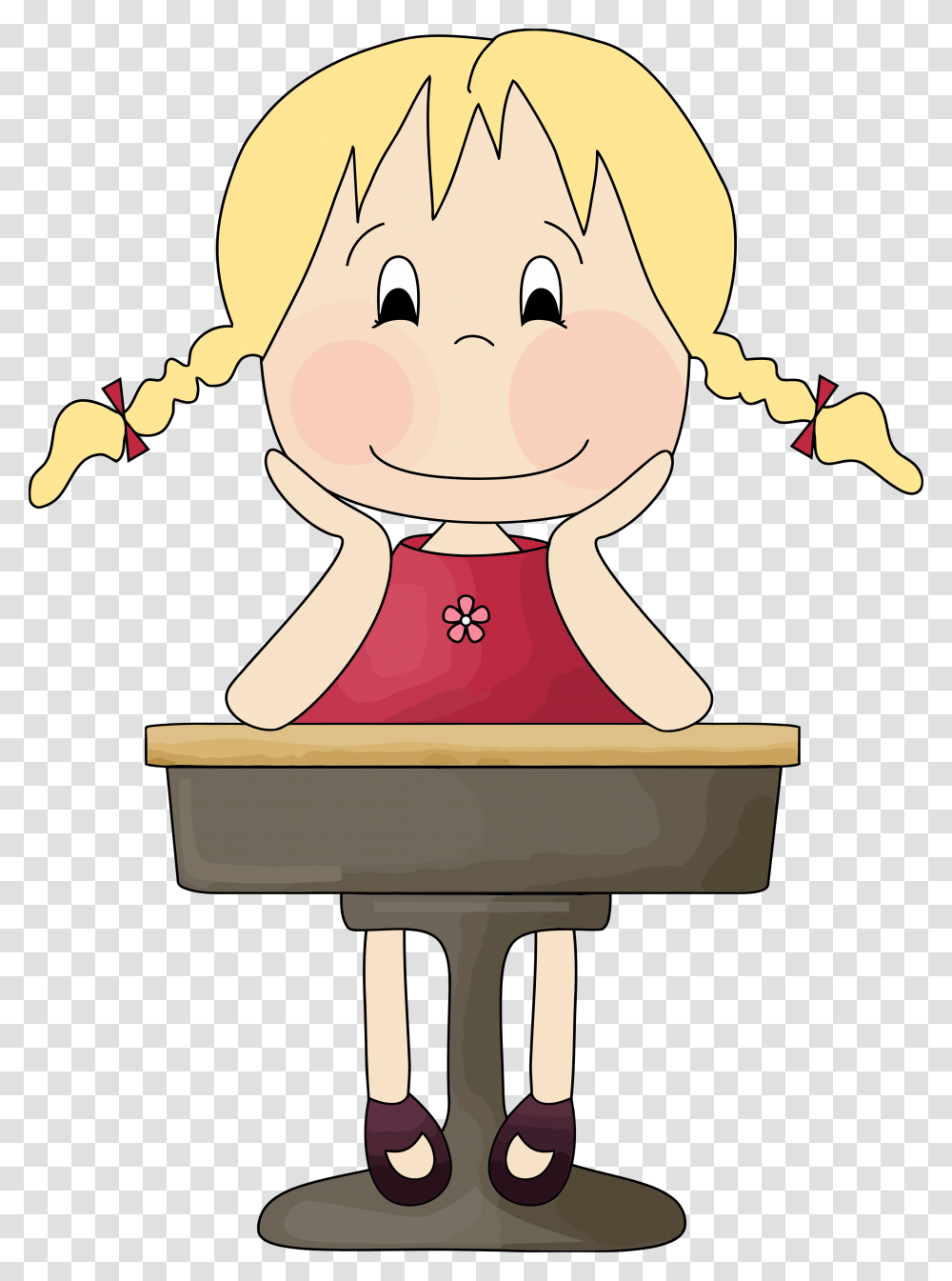 Yellow Girl Student Listening Clipart Cartoon, Building, Architecture, Church Transparent Png
