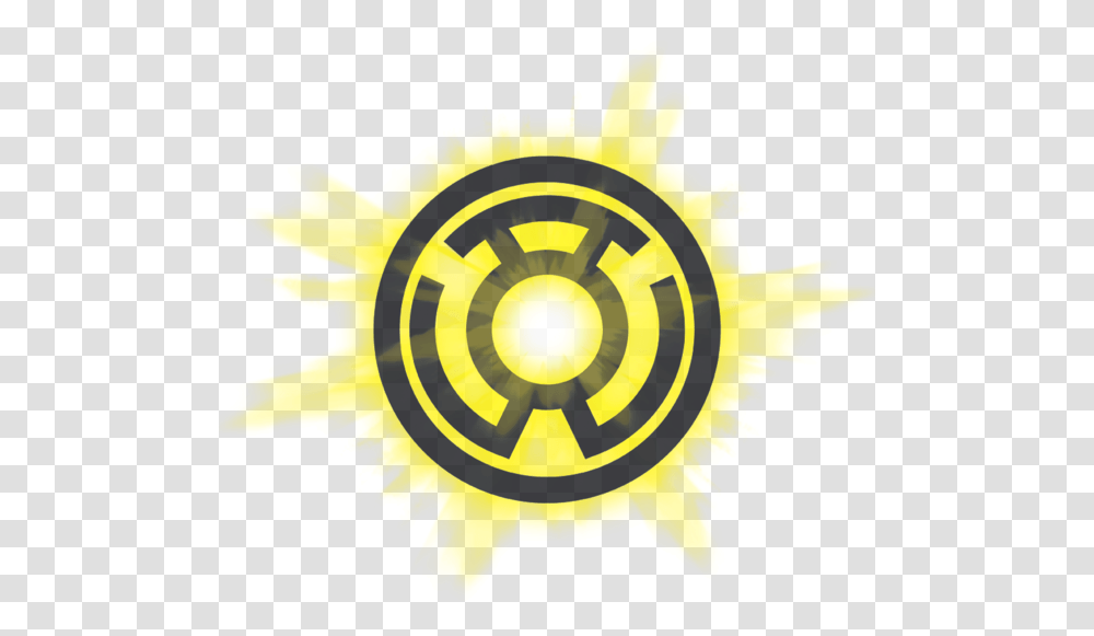 Yellow Glow Mens Long Sleeve T Yellow Lantern Logo, Symbol, Trademark, Machine, Fire Hydrant Transparent Png