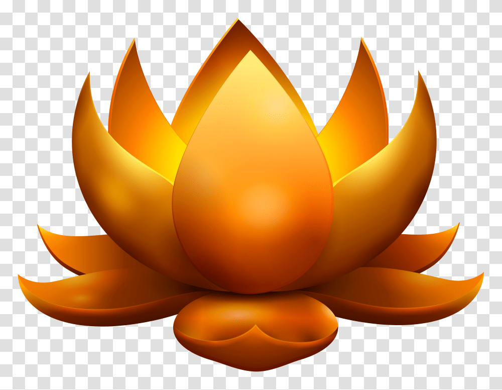 Yellow Glowing Lotus Free Clip Art Image Gallery Transparent Png