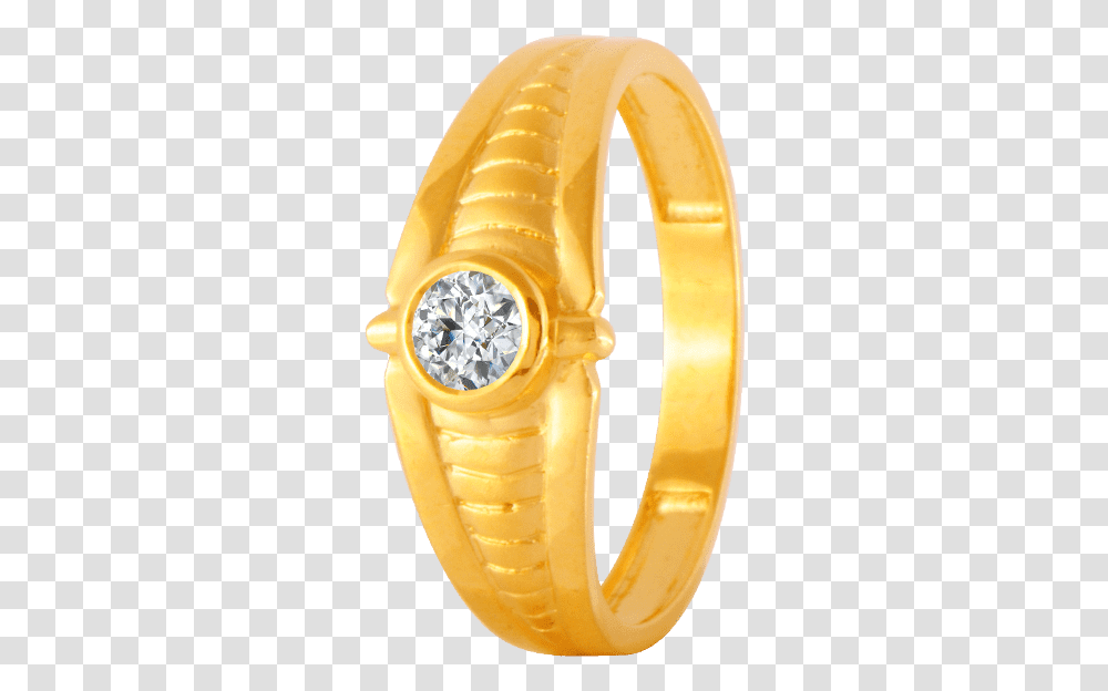 Yellow Gold And American Diamond Ring For Men Ring, Accessories, Accessory, Jewelry, Plant Transparent Png