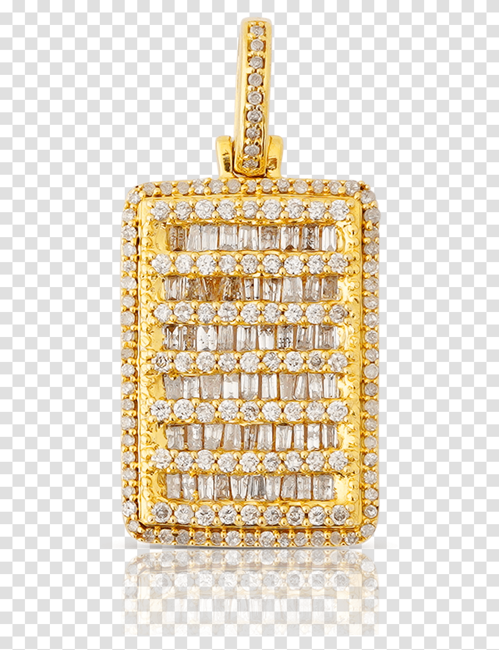 Yellow Gold Baguette Diamond Pendant Pendant, Sweets, Food, Confectionery, Accessories Transparent Png