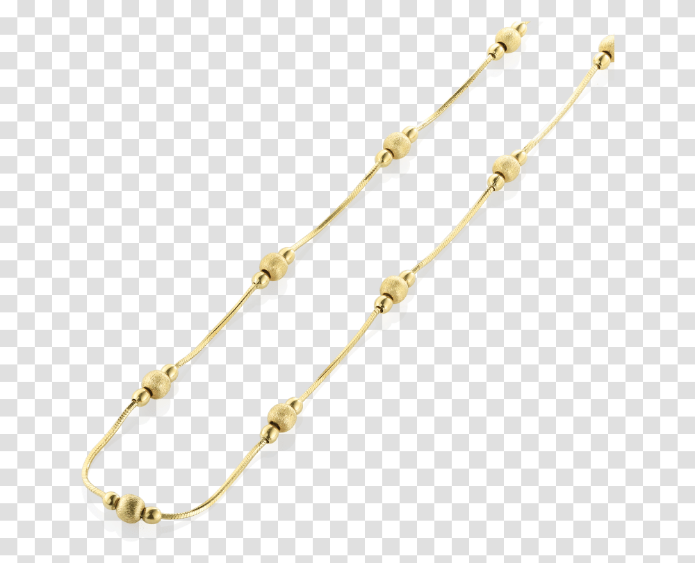 Yellow Gold Bead Chain Necklace Chain, Bow, Arrow, Leash Transparent Png