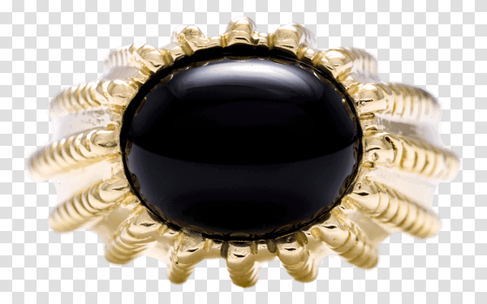Yellow Gold Bold Onyx Dome Ring Pearl, Helmet, Apparel, Plant Transparent Png