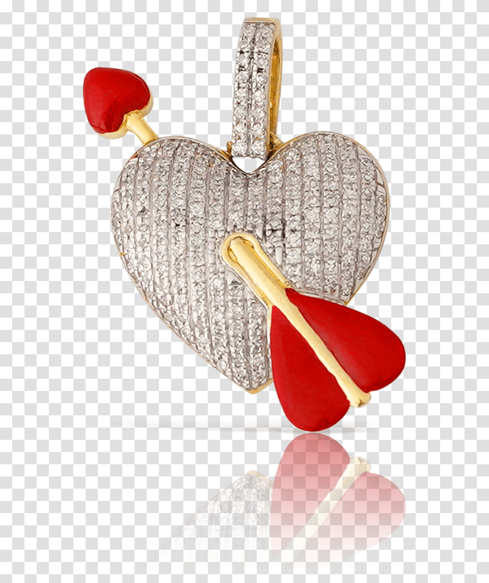Yellow Gold Bubble Arrow Heart 033ct Comes With Rope Chain Heart, Accessories, Accessory, Jewelry, Diamond Transparent Png