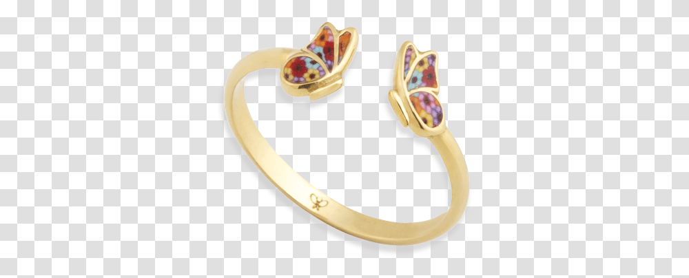 Yellow Gold Butterfly Adjustable Ring Solid, Banana, Fruit, Plant, Food Transparent Png